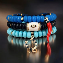 Load image into Gallery viewer, I Attract Protection, Luck and Good Fortune — Limited Edition Bracelet Set - Georgina Nicol
