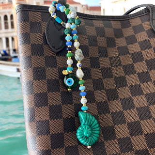 I Carry Beauty, Protection and Power Within — One - of - a - Kind Gemstone Bag Charm - Georgina Nicol