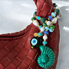 Load image into Gallery viewer, I Carry Beauty, Protection and Power Within — One - of - a - Kind Gemstone Bag Charm - Georgina Nicol
