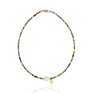 I Carry Divine Protection and Peace — St. Benedict Pearl Necklace - Georgina Nicol