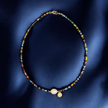 Load image into Gallery viewer, I Carry Divine Protection and Peace — St. Benedict Pearl Necklace - Georgina Nicol
