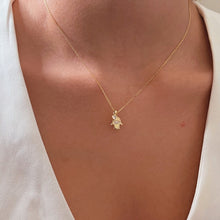 Load image into Gallery viewer, I Carry Light and Protection — Hamsa Duo Necklace - Georgina Nicol
