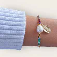 Load image into Gallery viewer, I Carry Light and Protection with Me — Virgin &amp; Pearl Bracelet - Georgina Nicol
