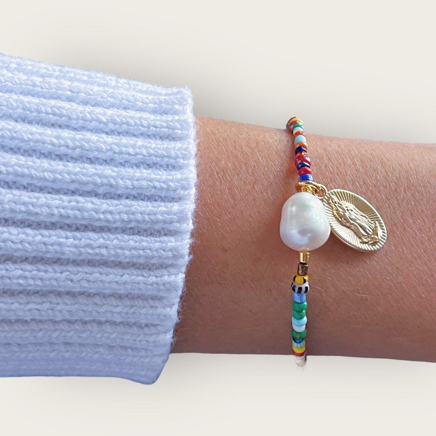 I Carry Light and Protection with Me — Virgin & Pearl Bracelet - Georgina Nicol