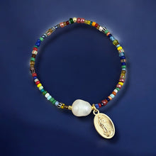 Load image into Gallery viewer, I Carry Light and Protection with Me — Virgin &amp; Pearl Bracelet - Georgina Nicol
