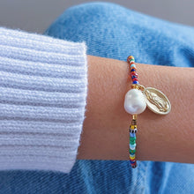 Load image into Gallery viewer, I Carry Light and Protection with Me — Virgin &amp; Pearl Bracelet - Georgina Nicol
