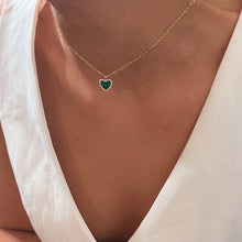 Load image into Gallery viewer, I Carry Love and Healing — Malachite Heart Necklace - Georgina Nicol
