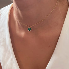 Load image into Gallery viewer, I Carry Love and Healing — Malachite Heart Necklace - Georgina Nicol
