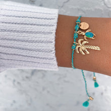 Load image into Gallery viewer, I Carry the Ocean Within — Palm Tree &amp; Turtle Bracelet - Georgina Nicol
