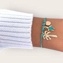 Load image into Gallery viewer, I Carry the Ocean Within — Palm Tree &amp; Turtle Bracelet - Georgina Nicol

