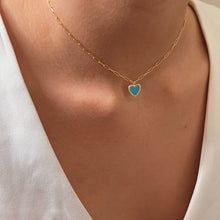 Load image into Gallery viewer, I Choose Love and Radiance — Blue Heart Necklace - Georgina Nicol
