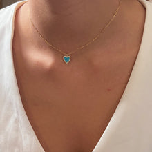 Load image into Gallery viewer, I Choose Love and Radiance — Blue Heart Necklace - Georgina Nicol
