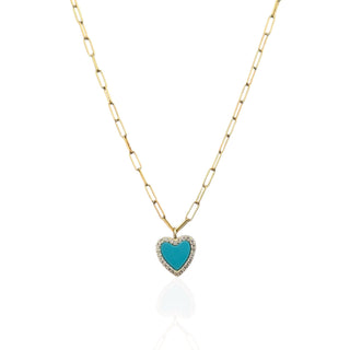 I Choose Love and Radiance — Blue Heart Necklace - Georgina Nicol