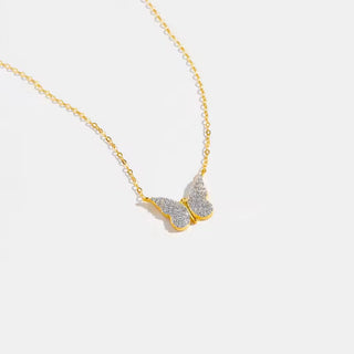 I Embrace Transformation and Freedom — CZ Butterfly Necklace - Georgina Nicol