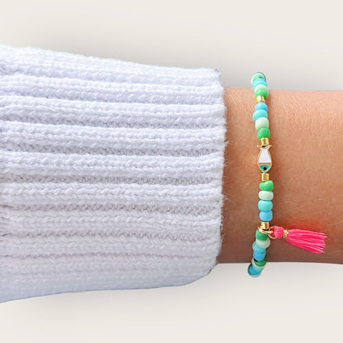 I Flow in Peace and Prosperity — Fish Charm Bracelet - Georgina Nicol