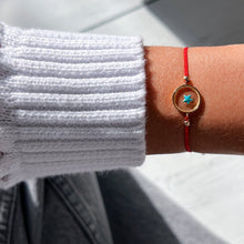 Load image into Gallery viewer, I Follow My Inner North Star — Blue Star Red String Bracelet - Georgina Nicol
