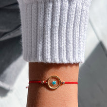 Load image into Gallery viewer, I Follow My Inner North Star — Blue Star Red String Bracelet - Georgina Nicol
