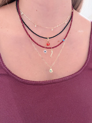 I Glow with Subtle Elegance — CZ Tiny Paper Clip Chain Necklace - Georgina Nicol
