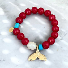 Load image into Gallery viewer, I honor my femininity, freedom, and flow — Whale Tail Bracelet - Georgina Nicol
