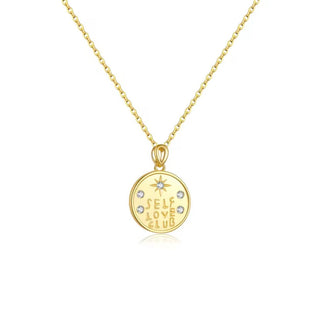 I Honor Myself with Love — CZ Self Love Club Necklace - Georgina Nicol