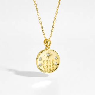 I Honor Myself with Love — CZ Self Love Club Necklace - Georgina Nicol