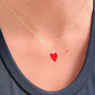 I Lead with Passion and Purpose — Red Heart Necklace - Georgina Nicol