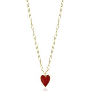 I Lead with Passion and Purpose — Red Heart Necklace - Georgina Nicol