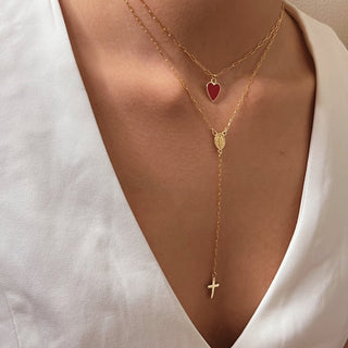 I Lead with Passion and Purpose — Red Heart Necklace - Georgina Nicol