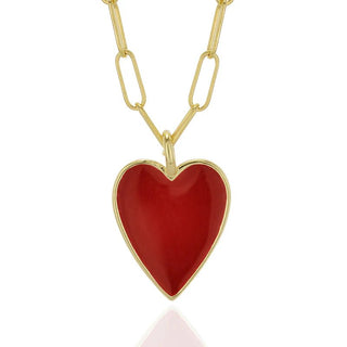 I Lead with Passion and Purpose — Red Heart Necklace - Georgina Nicol