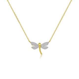 I Move with Lightness and Clarity — CZ Dragonfly Necklace - Georgina Nicol
