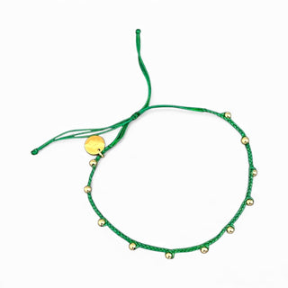 I Radiate Healing and Growth — Green Beaded Bracelet - Georgina Nicol