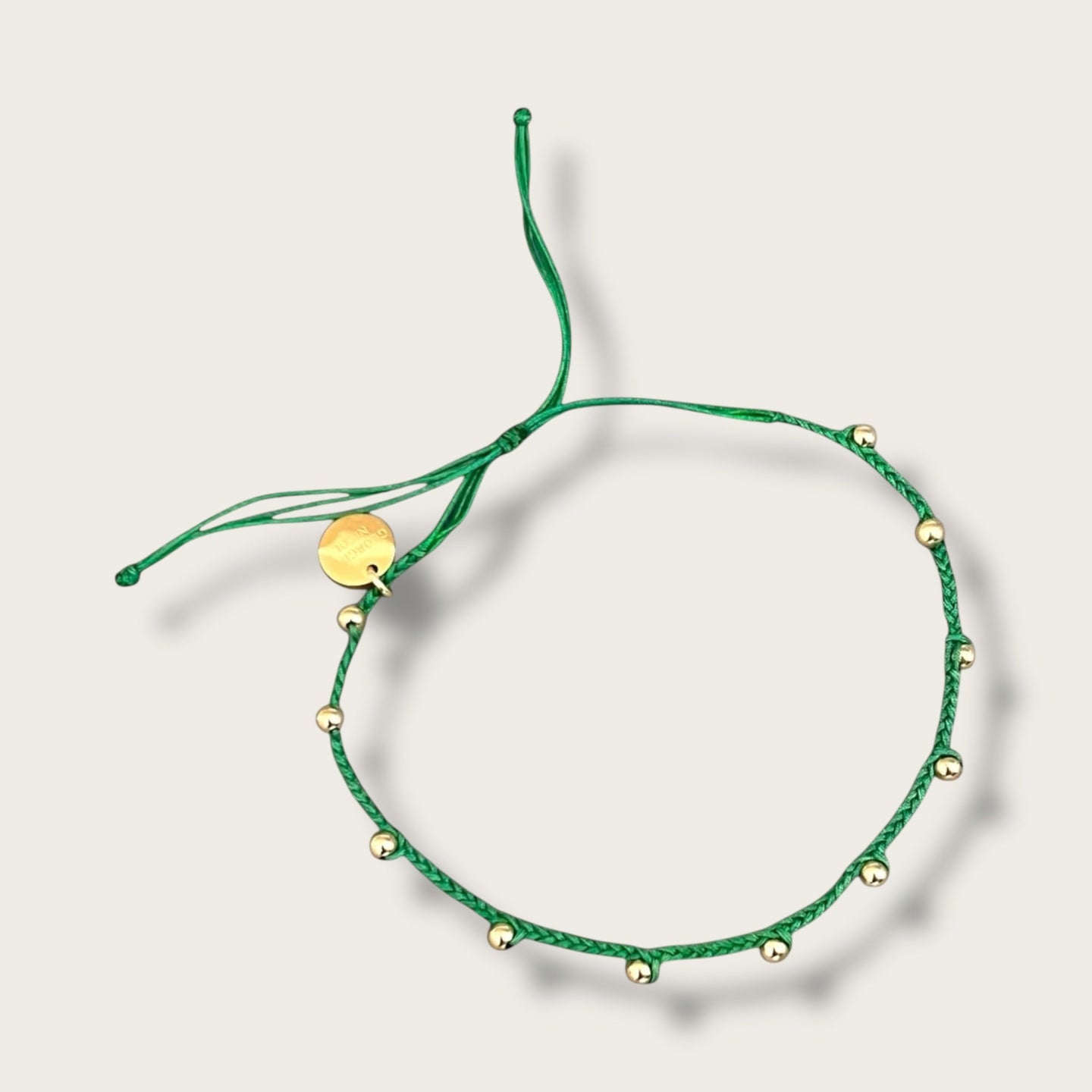 I Radiate Healing and Growth — Green Beaded Bracelet - Georgina Nicol