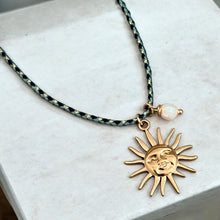 Load image into Gallery viewer, I Radiate Light and Power – Sun Pendant Necklace with Freshwater Pearl – Limited Edition - Georgina Nicol
