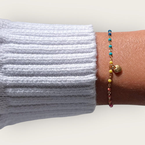 I Radiate Love and Joy — Colorful Heart Bracelet - Georgina Nicol