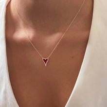 Load image into Gallery viewer, I Radiate Love and Strength — Red Heart Necklace - Georgina Nicol
