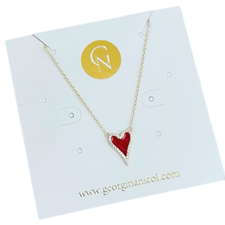 I Radiate Love and Strength — Red Heart Necklace - Georgina Nicol
