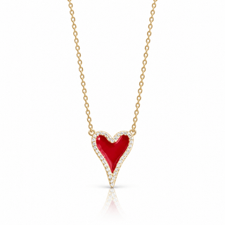I Radiate Love and Strength Red Heart Necklace - Georgina Nicol