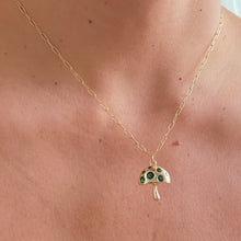 Load image into Gallery viewer, I Trust My Magic — Emerald Mushroom Necklace - Georgina Nicol
