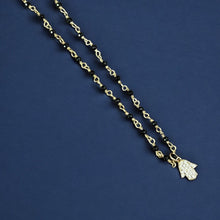Load image into Gallery viewer, I Trust My Path — Black Spinel Hamsa Necklace - Georgina Nicol
