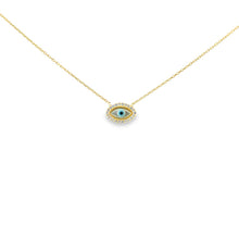 Load image into Gallery viewer, I Walk Protected — Mini CZ Evil Eye Necklace - Georgina Nicol
