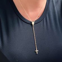 Load image into Gallery viewer, I Walk with Faith and Grace — Rosary Necklace - Georgina Nicol
