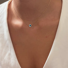 Load image into Gallery viewer, I Wear Protection with Elegance — Mother - of - Pearl Evil Eye Necklace - Georgina Nicol
