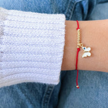Load image into Gallery viewer, I Welcome Transformation and Joy — Red String Butterfly Bracelet - Georgina Nicol
