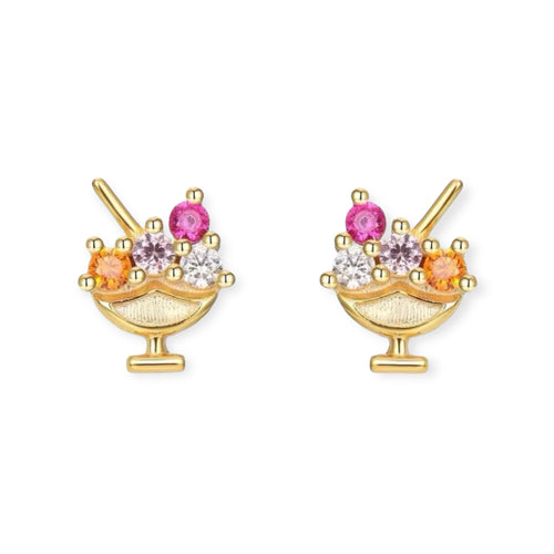 Ice Cream Tiny Stud Earrings - Georgina Nicol