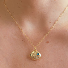 Load image into Gallery viewer, I’m Protected Wherever I Go — Seashell Evil Eye Necklace - Georgina Nicol
