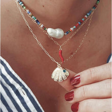Load image into Gallery viewer, I’m Protected Wherever I Go — Seashell Evil Eye Necklace - Georgina Nicol
