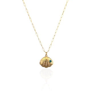 I’m Protected Wherever I Go — Seashell Evil Eye Necklace - Georgina Nicol