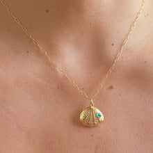 Load image into Gallery viewer, I’m Protected Wherever I Go — Seashell Evil Eye Necklace - Georgina Nicol
