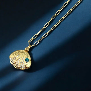 I’m Protected Wherever I Go — Seashell Evil Eye Necklace - Georgina Nicol