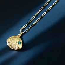 Load image into Gallery viewer, I’m Protected Wherever I Go — Seashell Evil Eye Necklace - Georgina Nicol
